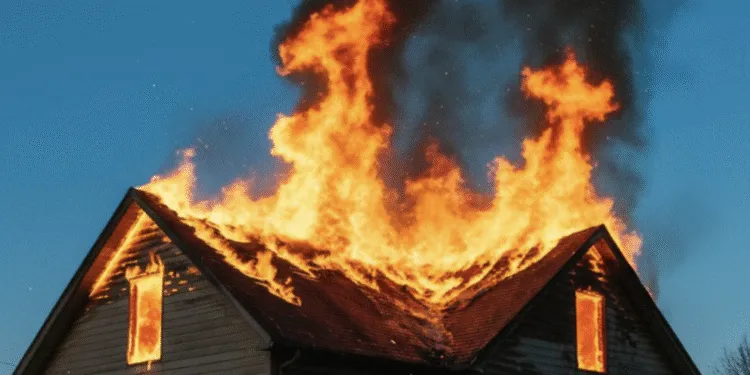 На Рівненщині три години палала господарська будівля