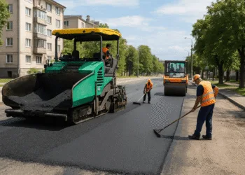 На Рівненській вулиці Новака водіїв попереджають про суттєві затори через ремонт дороги