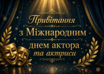 Привітання з Міжнародним днем актора та акторки 2026: побажання успіху, натхнення та аншлагів