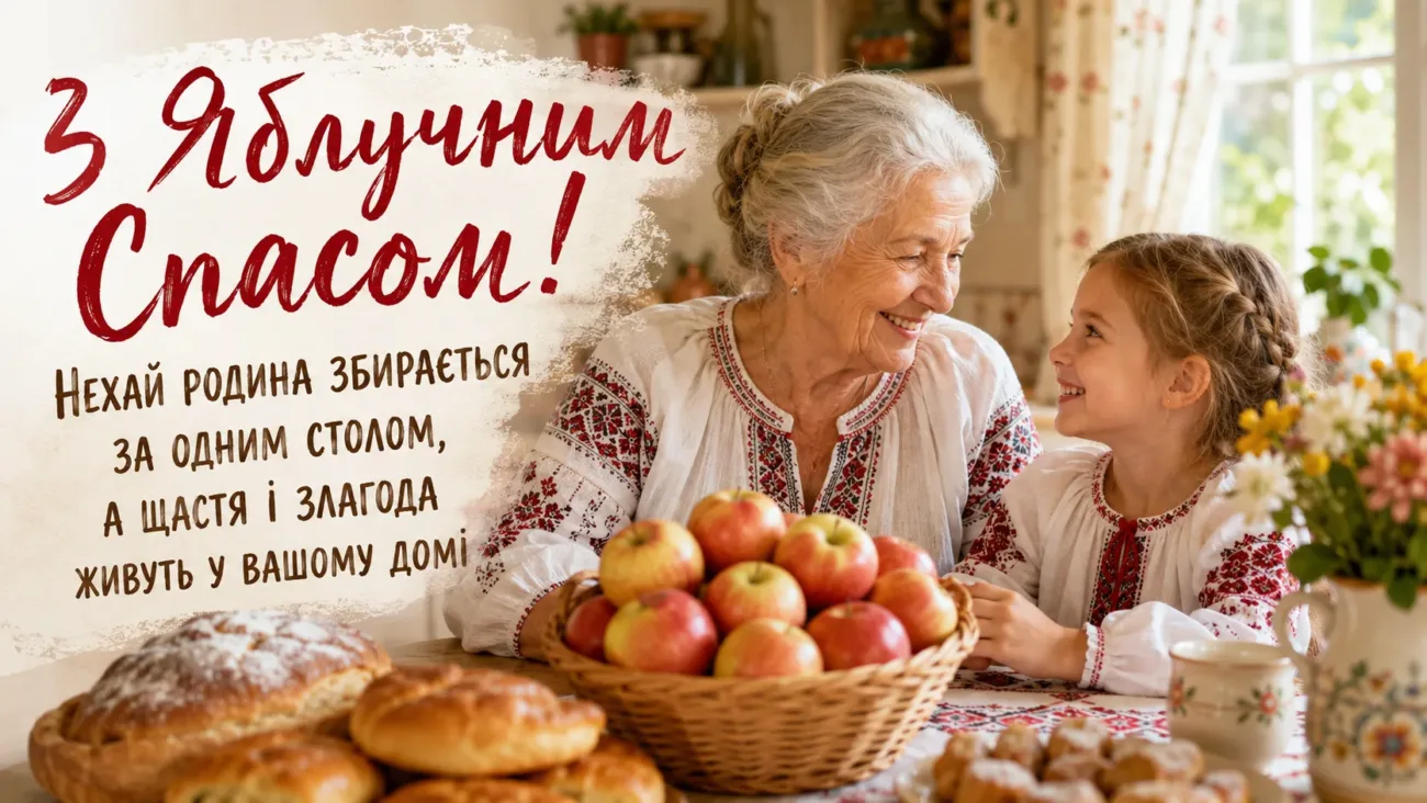 Привітання з Яблучним Спасом 2026: найщиріші побажання для найдорожчих людей