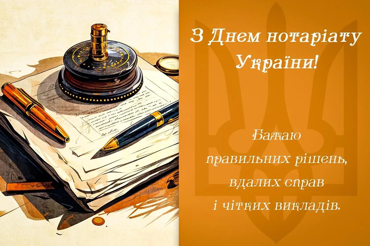 Вірші, побажання і теплі слова: як привітати з Днем нотаріату 2026