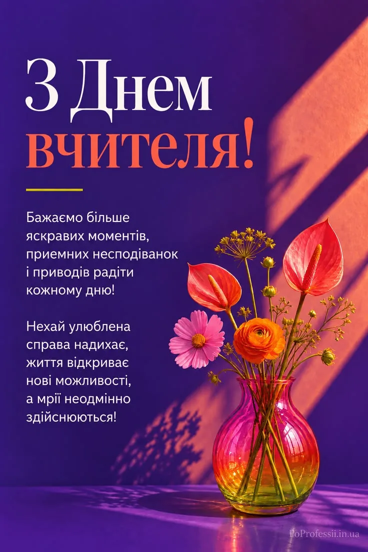 Оригінальні привітання з Днем вчителя 2026