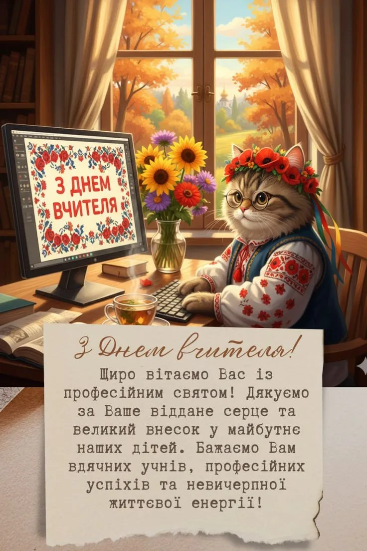Оригінальні привітання з Днем вчителя 2026